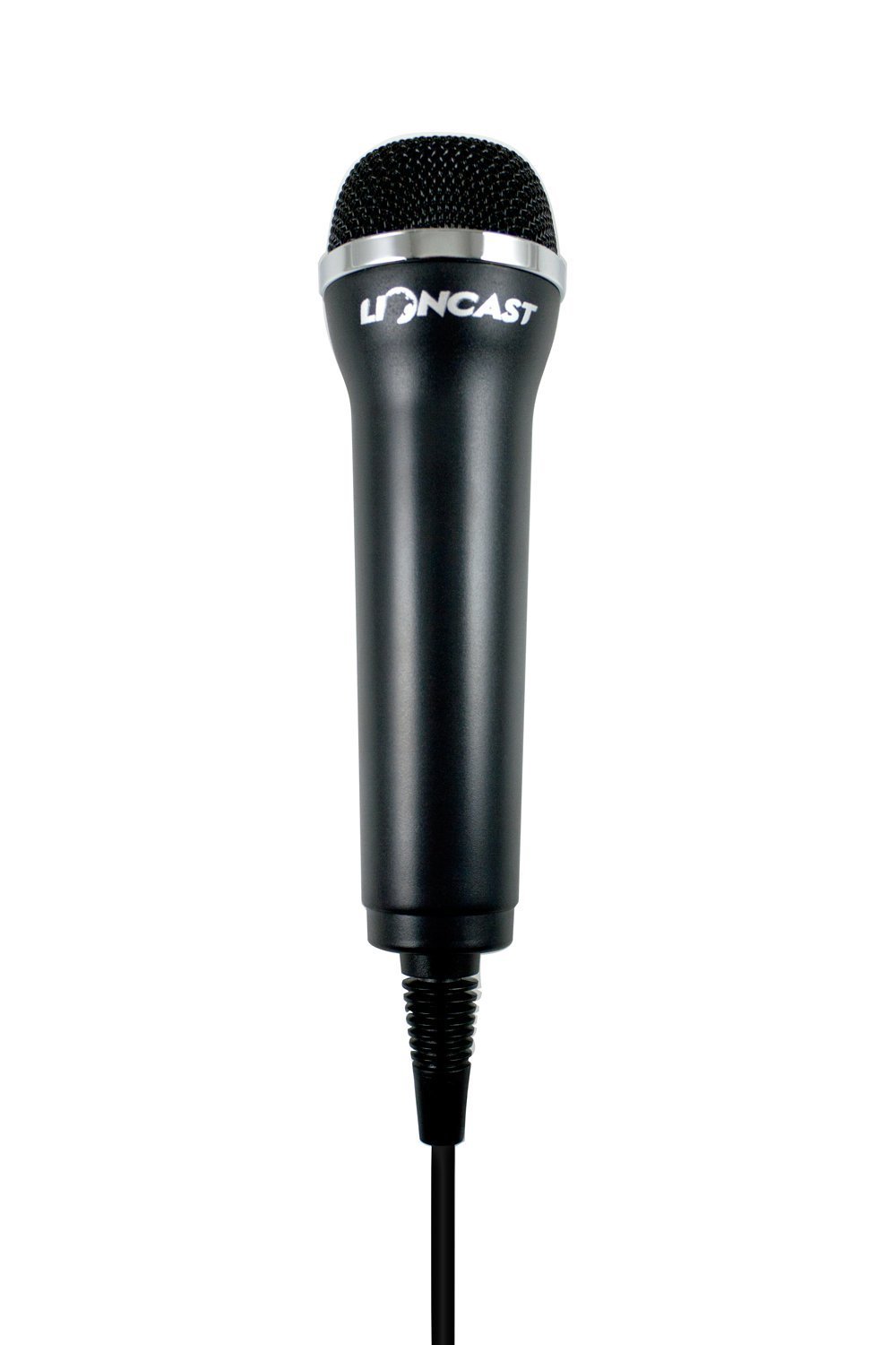 Lioncast Microfono USB Universale per Computer, Karaoke e Gaming, Nero