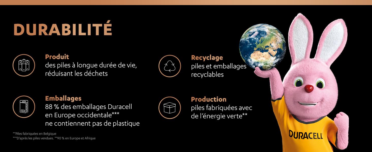 32X Piles Duracell AA + AAA Plus Power Boost (1 Blister de 16 Piles AA 150% Plus Longue + 1 Blister de 16 Piles AAA 100% Plus Longue) 32 Piles (LR6/MN1500 + LR03/MN2400)
