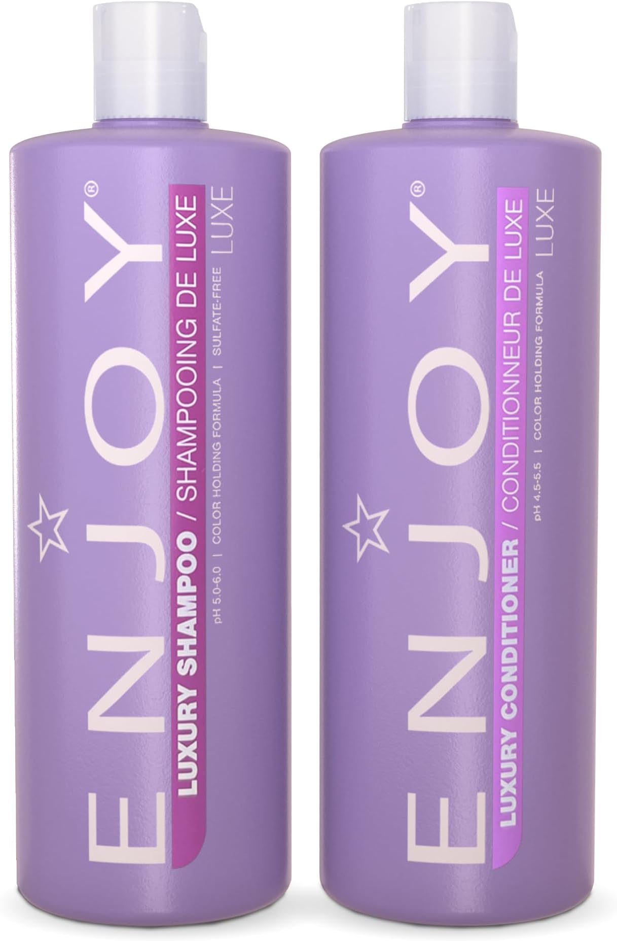 Enjoy Hair Care 33.8 Ounce Luxury Duo Shampoo and