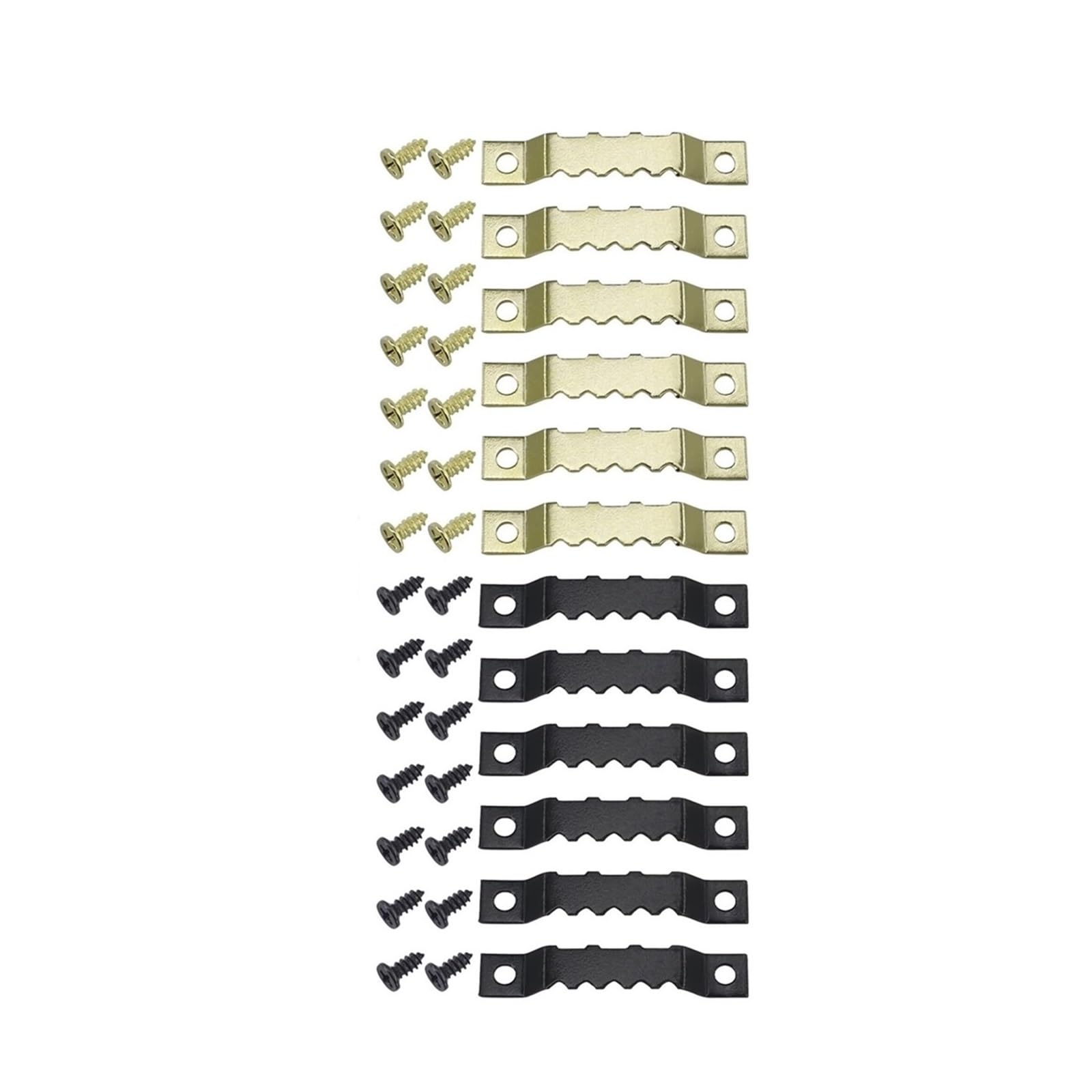 200Sets Sawtooth Picture Hangers Metal with Screws
