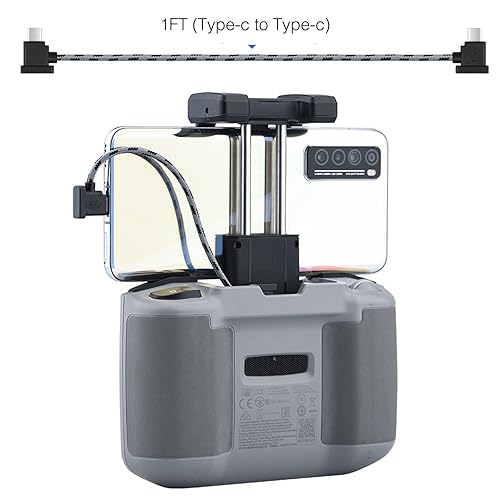 Miniatura 8 de Cable de control remoto USB C a USB C de 1 pie para iPhone 171615, DJI Mavic 3, Mini 23Mini 4 Pro5 Pro, Air 2S, Mavic Air 2, DJI RC-N1, RC Pro a