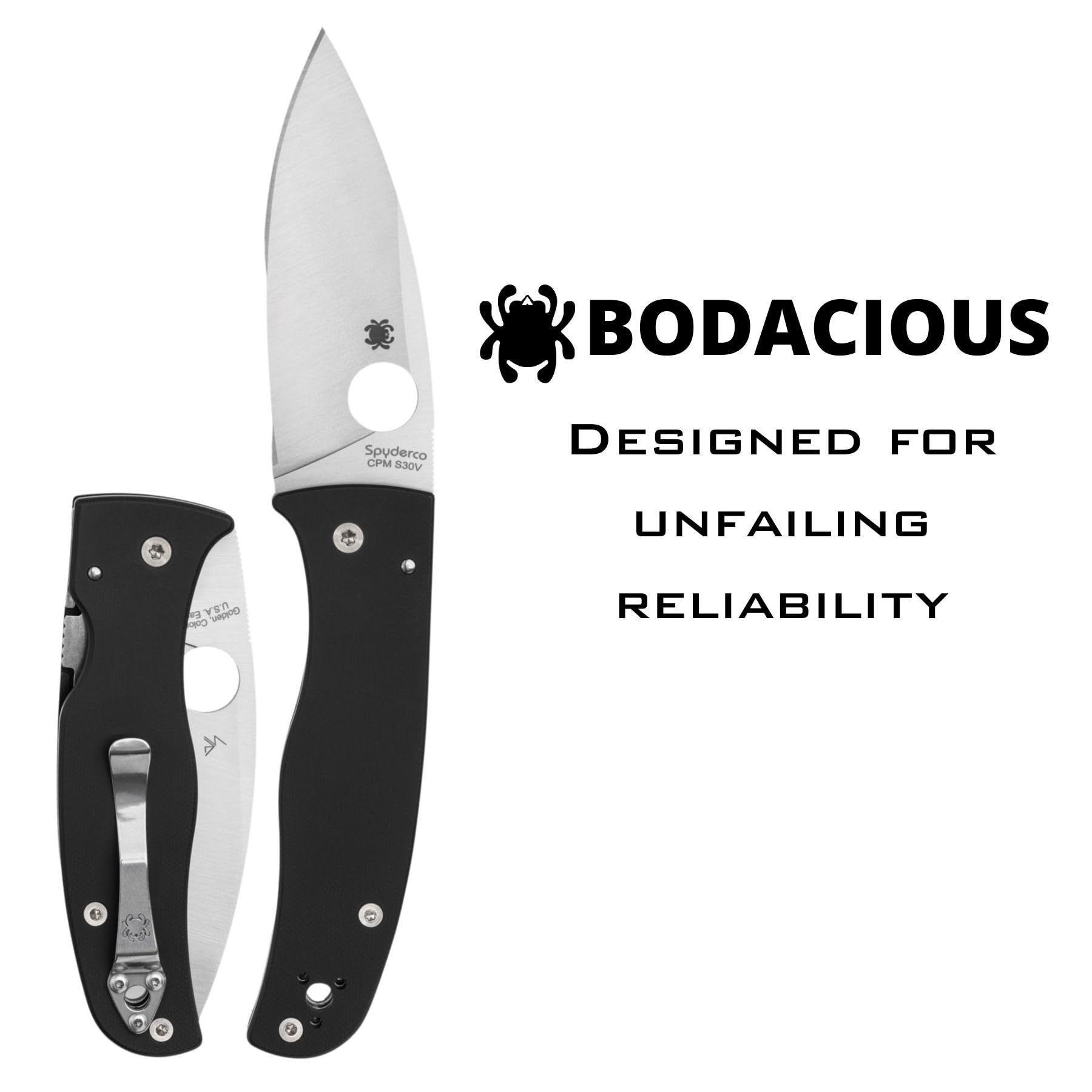 Amazon | SPYDERCO BODACIOUS BLK/SLV S30V | Spyderco スパイダルコ 