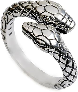 Silver Plated Snake Ring for Women Animal Snakes Ring