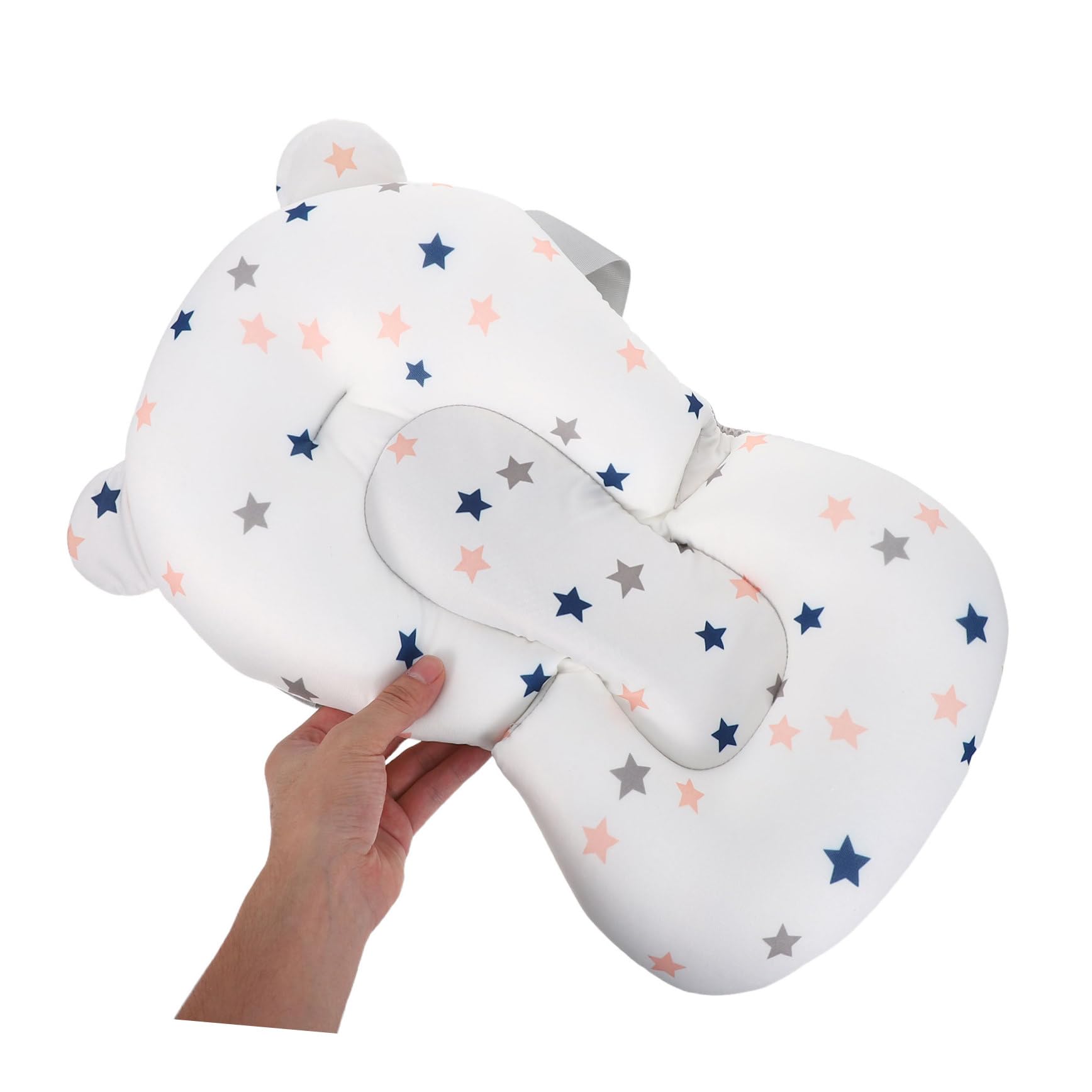 Soporte para Asiento de Baño para Bebés Estructura de Malla Transpirable y Material Pp Seguro, Cuna Flotante Adecuado para Baño de Recién Nacidos y Uso Cómodo