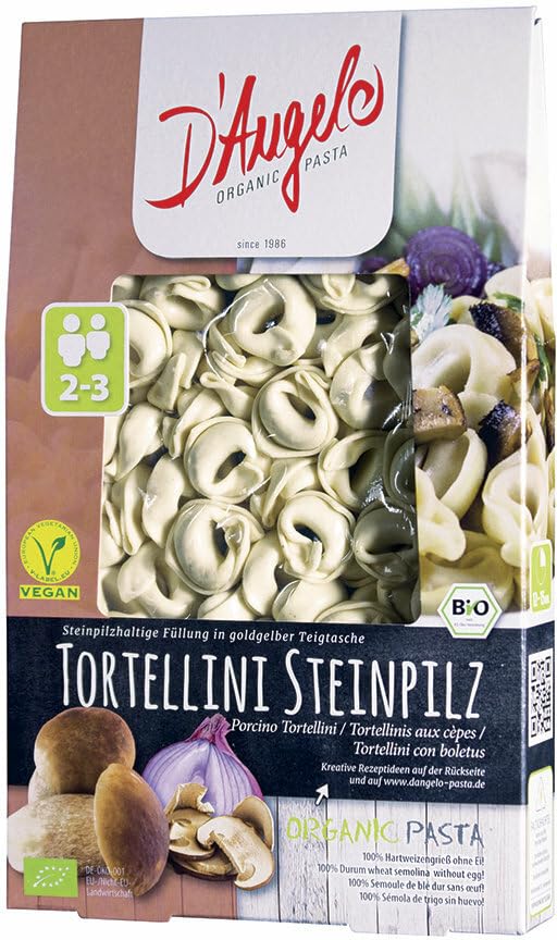 DAngelo Bio Tortellini Steinpilz, Teigwa., gefüll (6 x 250 gr)