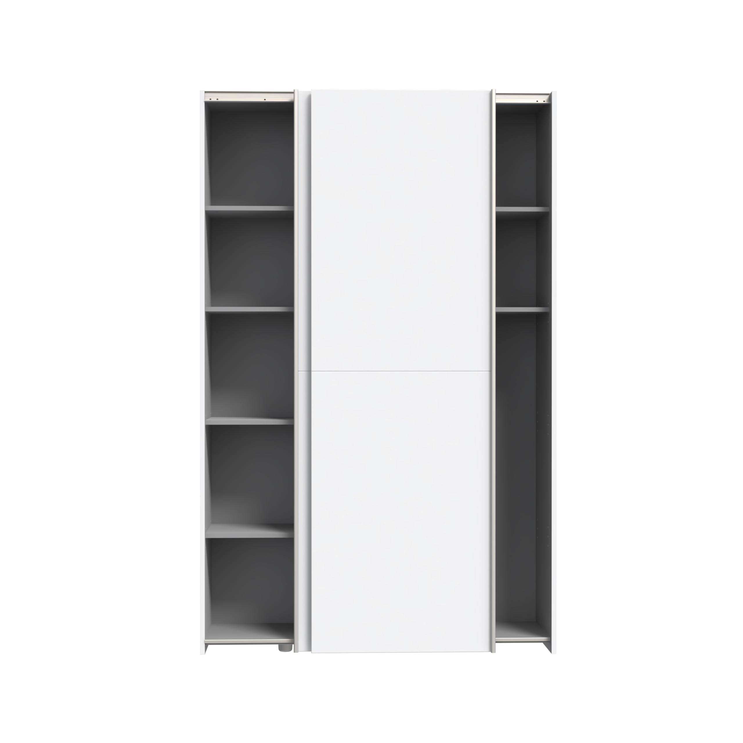 AVANTI TRENDSTORE - Dairago - Armadio da guardaroba con 2 ante scorrevoli con 6 ripiani in legno laminato. Adatto per l'ingresso, offre molto spazio. Dimensioni LAP ca. 120x191x42 cm