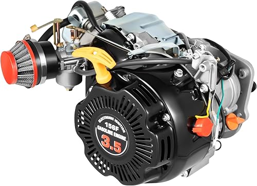 Miniatura 7 de Kit de motor motorizado a gas de 4 tiempos de 100 cc, conjunto de motor de bicicleta, motor modificado para bicicleta, refrigeración por aire de un