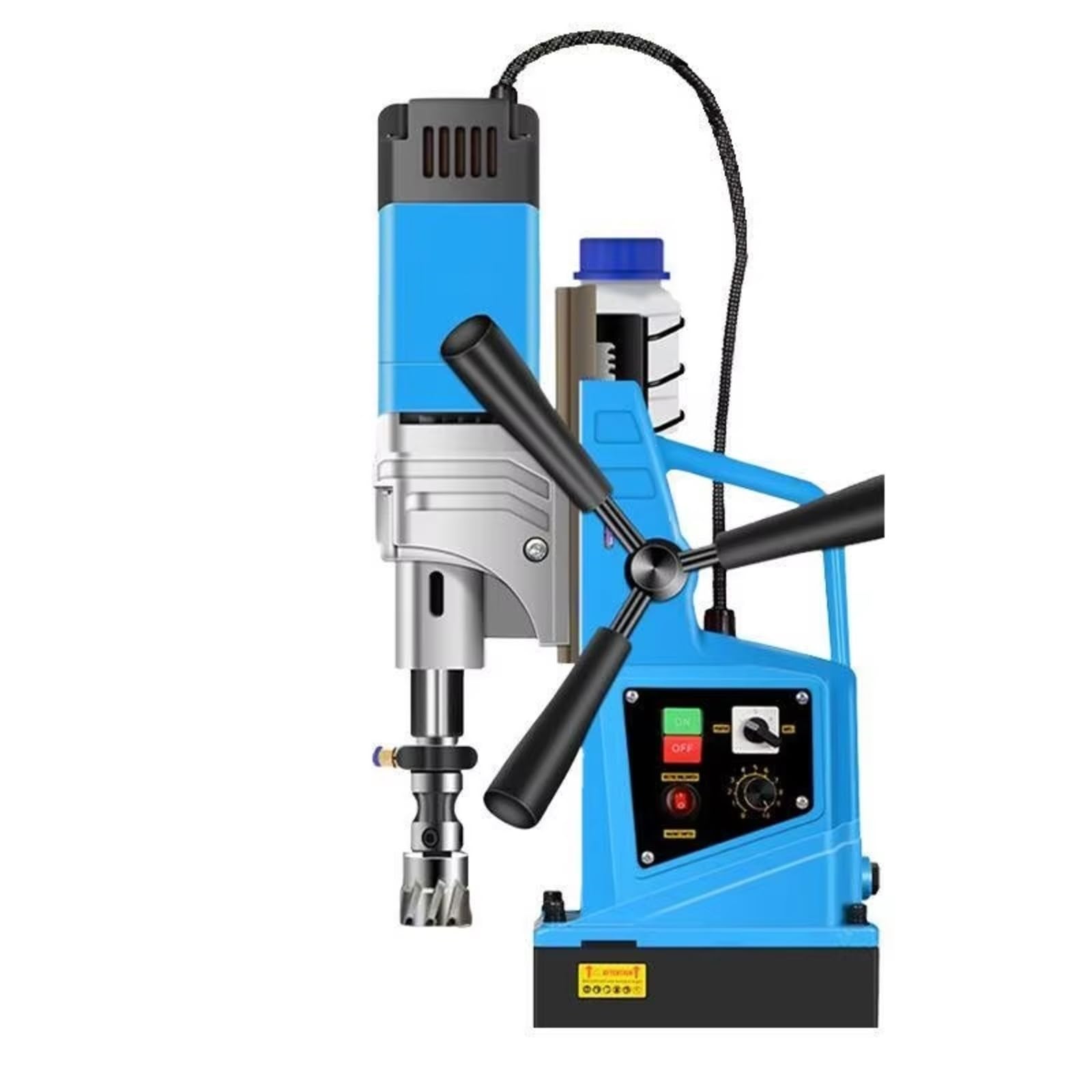 Taladro Magnético, Prensa de taladro magnético Industrial multifuncional, máquina perforadora núcleo portátil con velocidad Variable para placa acero hueca(1580Adjustable speed)