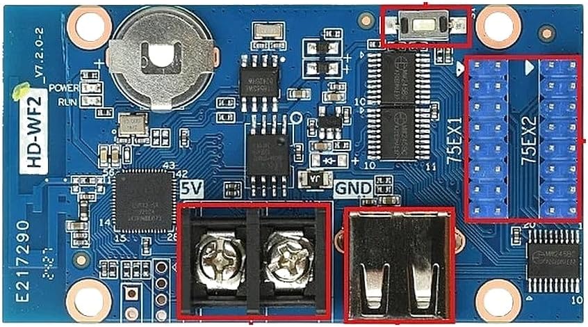 DC 4.2-5.5V HD-VVF2 Wirreless LED Controller for P4 P5 RGB Panel Indoor ColoRIFul Door Display Electronic Kit New 2026 Electronic & Accessories