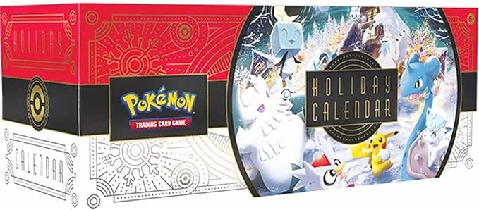 Pokemon TCG: Calendario de Vacaciones (8 Tarjetas promocionales de Aluminio, 6 Paquetes de Refuerzo y más), a partir de 6 años.
