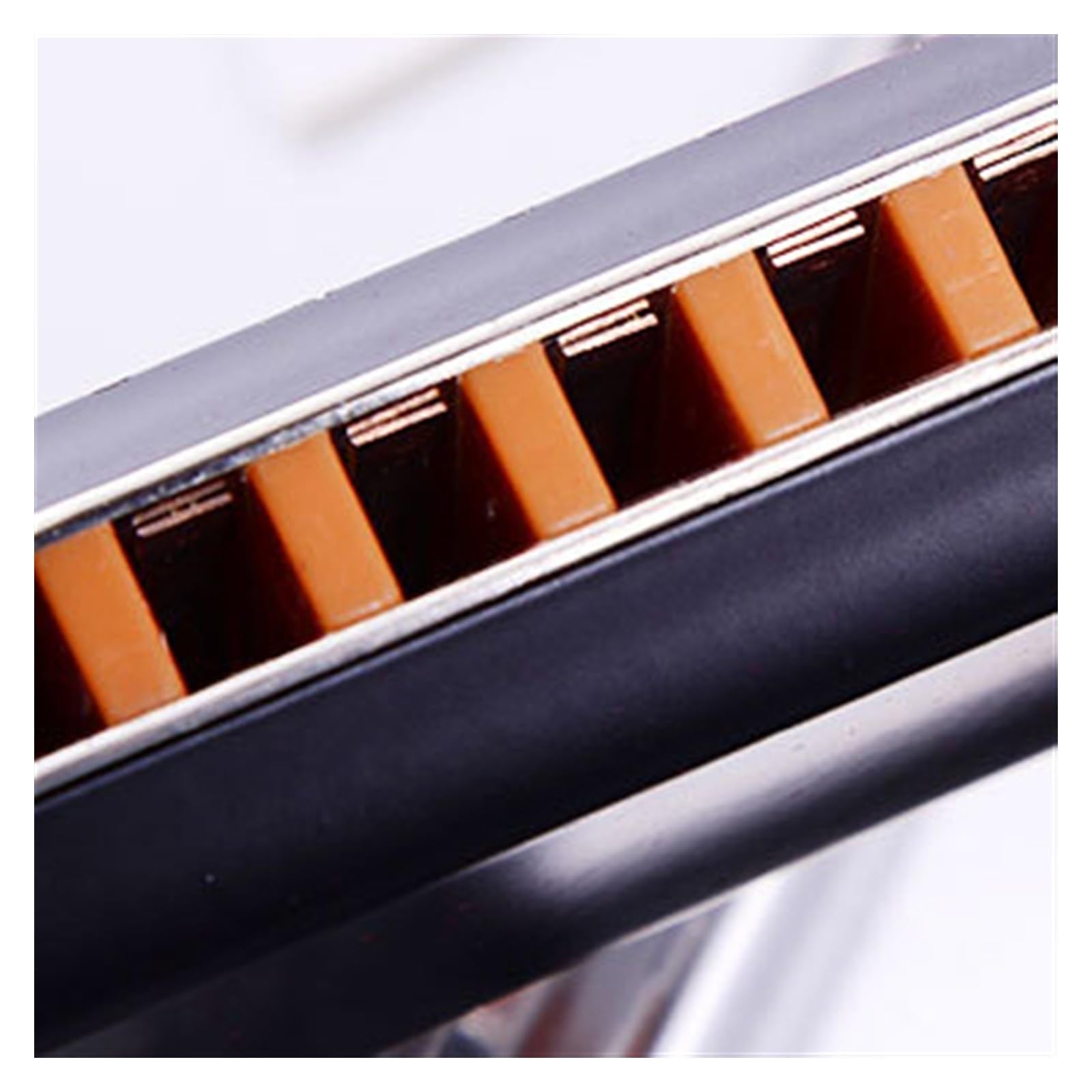 10-Loch-Blues-Mundharmonika C-Tasteninstrument(Black)