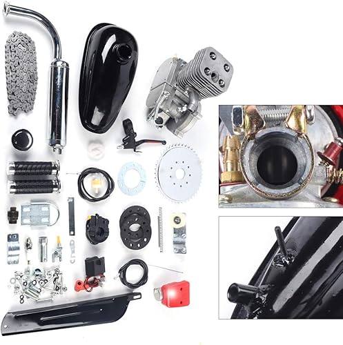 Miniatura 3 de Motor de gasolina de 2 tiempos 44 dientes 100CC Kit de motor de bicicleta para bicicletas de 26"28" modificado para bicicletas de montaña,