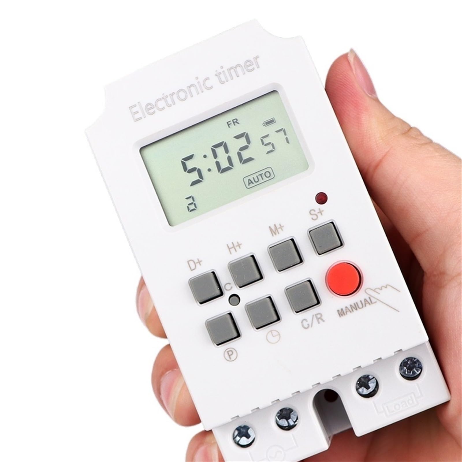 Digital LCD Display Timer Switch 168 Hours Electronic Control 220V Din Rail Weekly Days Hour Programmable Intelligent Relay(NBL25A)