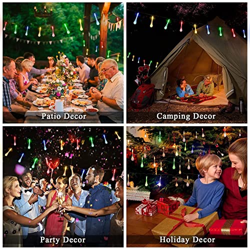 Image of Xenith 14 LED Crystal Bubble Waterdrop Fairy String Lights for Diwali Christmas Xmas Tree New Year Party Birthday Wedding Garden Indoor Outdoor Decoration Light (Multicolor, 3.5 Meter)