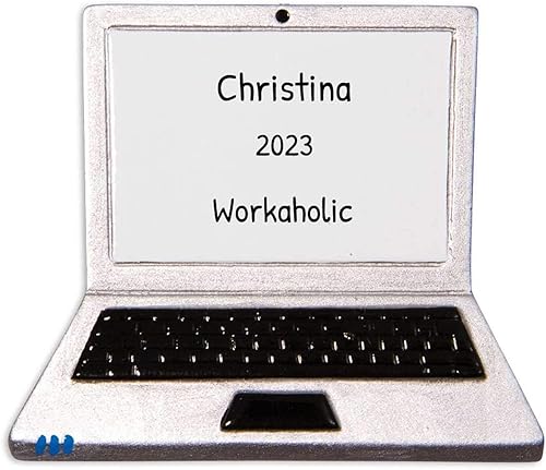 Adorno de Navidad personalizado para laptop, adorno de computadora, adorno de jugador de computadora, adorno de ingeniero informático, regalos de