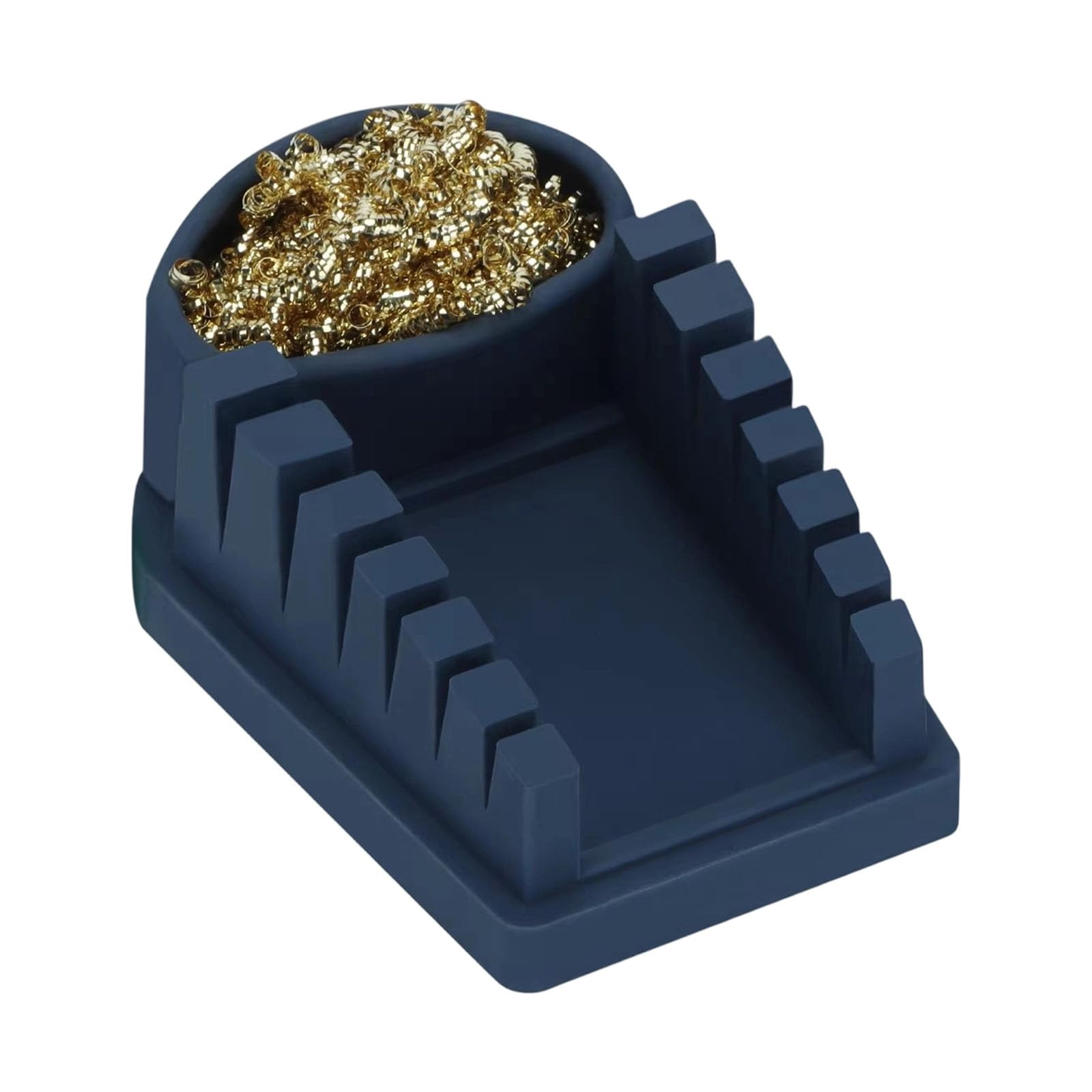 Zbiianxer Blue Yet Sturdy Silicone Welding For Holding Multiple Wires Securely During Soldering Projects Compact Soldering Tool