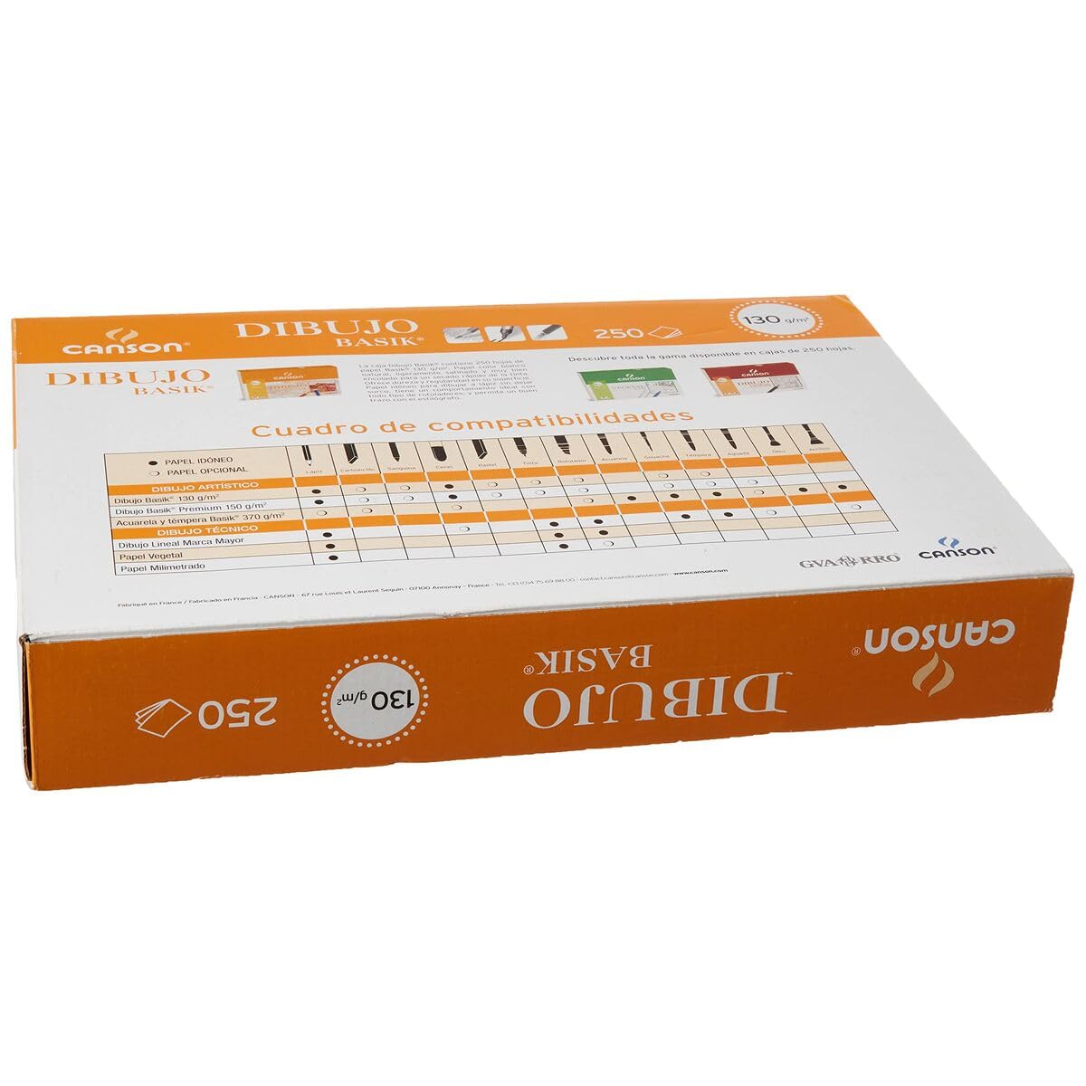 Canson Guarro Canson Gama Pack de 250 Feuilles 130 g A4