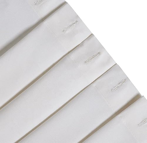 Miniatura 8 de Artisyne Cortina de ducha moderna blanca con borlas, rayas negras carbón simple en tela blanca, cortina de ducha de lujo 100% algodón, decoración de