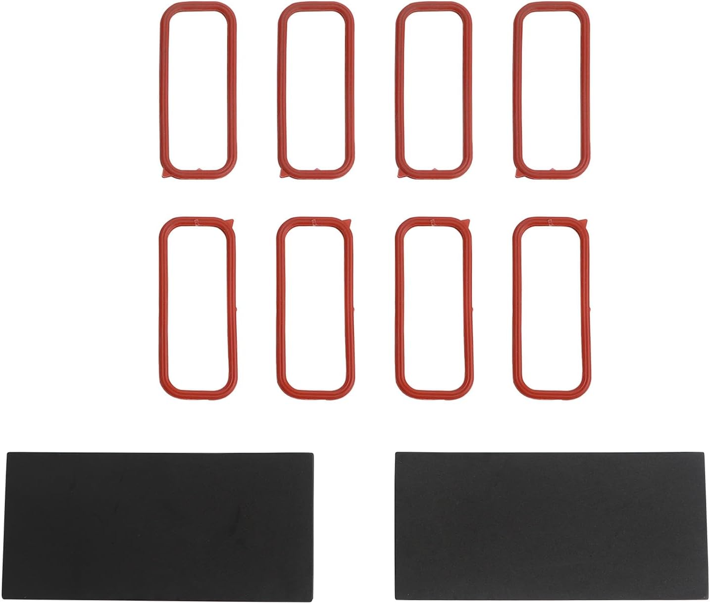 Intake Manifold Lower Seal O-Ring With Throttle Body Gasket Set Compatible With LS1 LS6 Fast LSX Corvette Camaro CTS Avanti II GTO LM7 LR4 LQ4 L59 LQ9 LM4 L33 Gen III FBody C5 G8 5.7L, Replace#MS92438