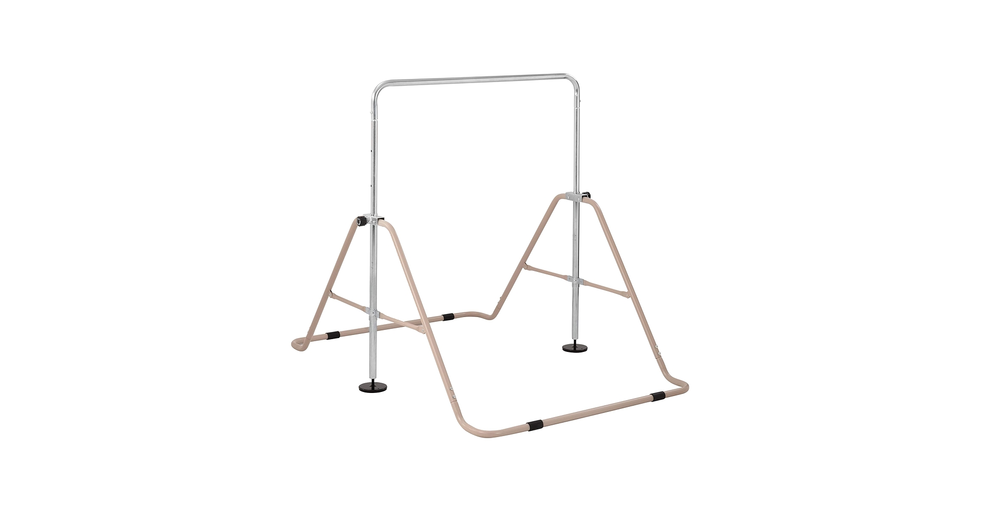 ベージュ子供用鉄棒 折りたたみ式 鉄棒 室内屋外 てつぼう さか上がり 高さ調節 YouTen 鉄棒 子供用鉄棒 折りたたみ式鉄棒 屋外室内使用可 てつ