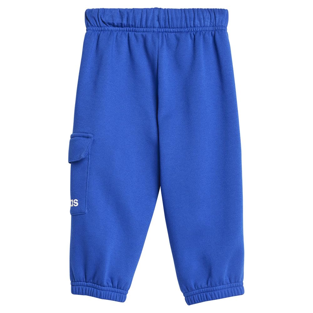 adidas Mixte bébé Essentials Linear Logo Jogger Track Suit, glow blue/white, 2-3 Years