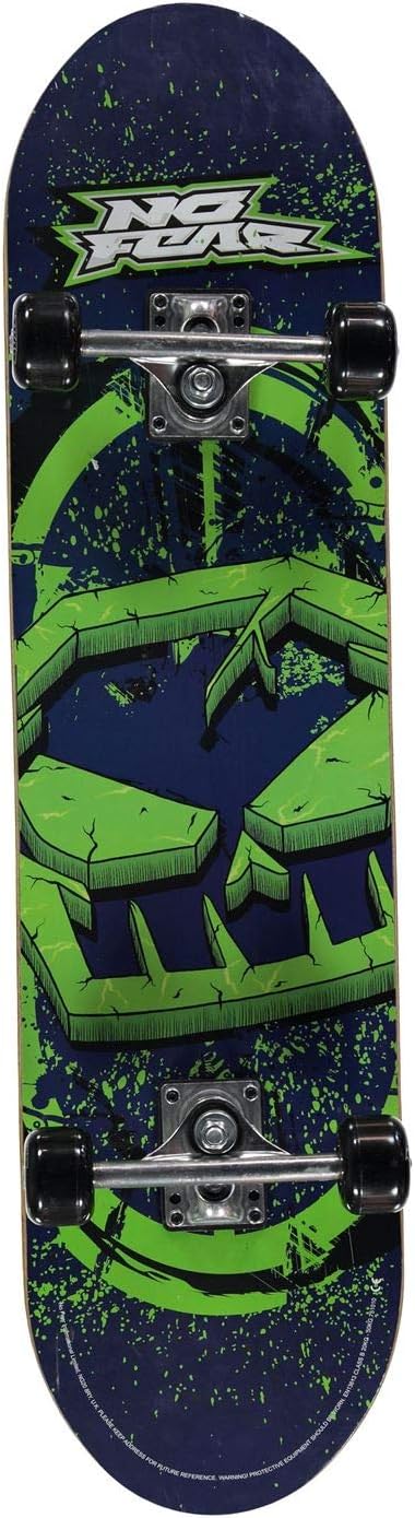 No Fear Unisex Skateboard Check Logo One Size