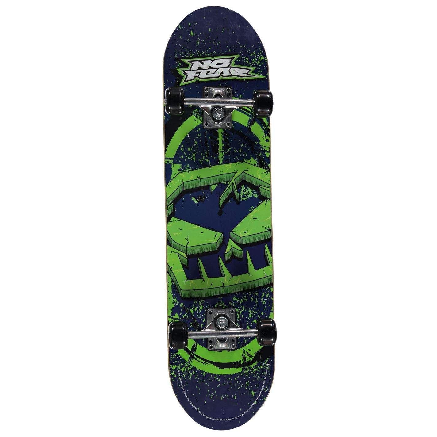 No Fear Unisex Skateboard Check Logo One Size