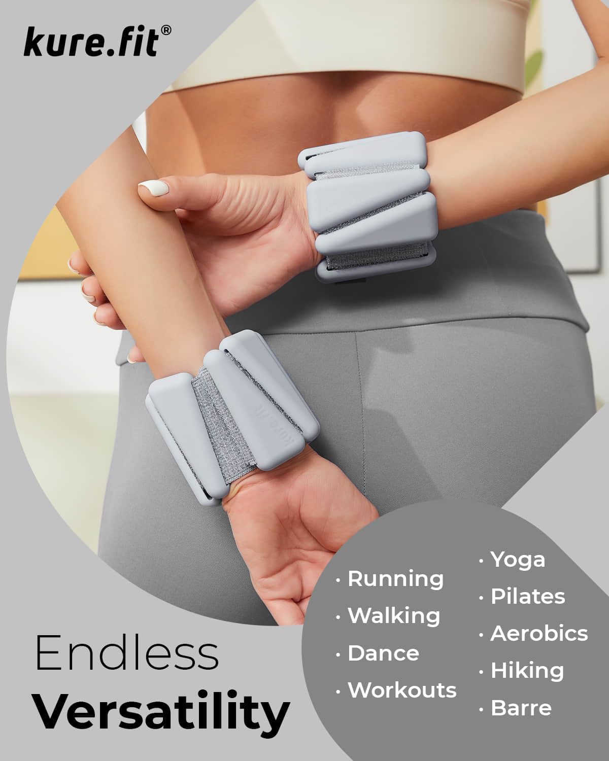 Juego de pesas ajustables para muñeca y tobillo, pares de 1 libra, versátiles para yoga, caminar, correr, barras, pilates, cardiovascular y aeróbicos, pulseras portátiles para mujeres y