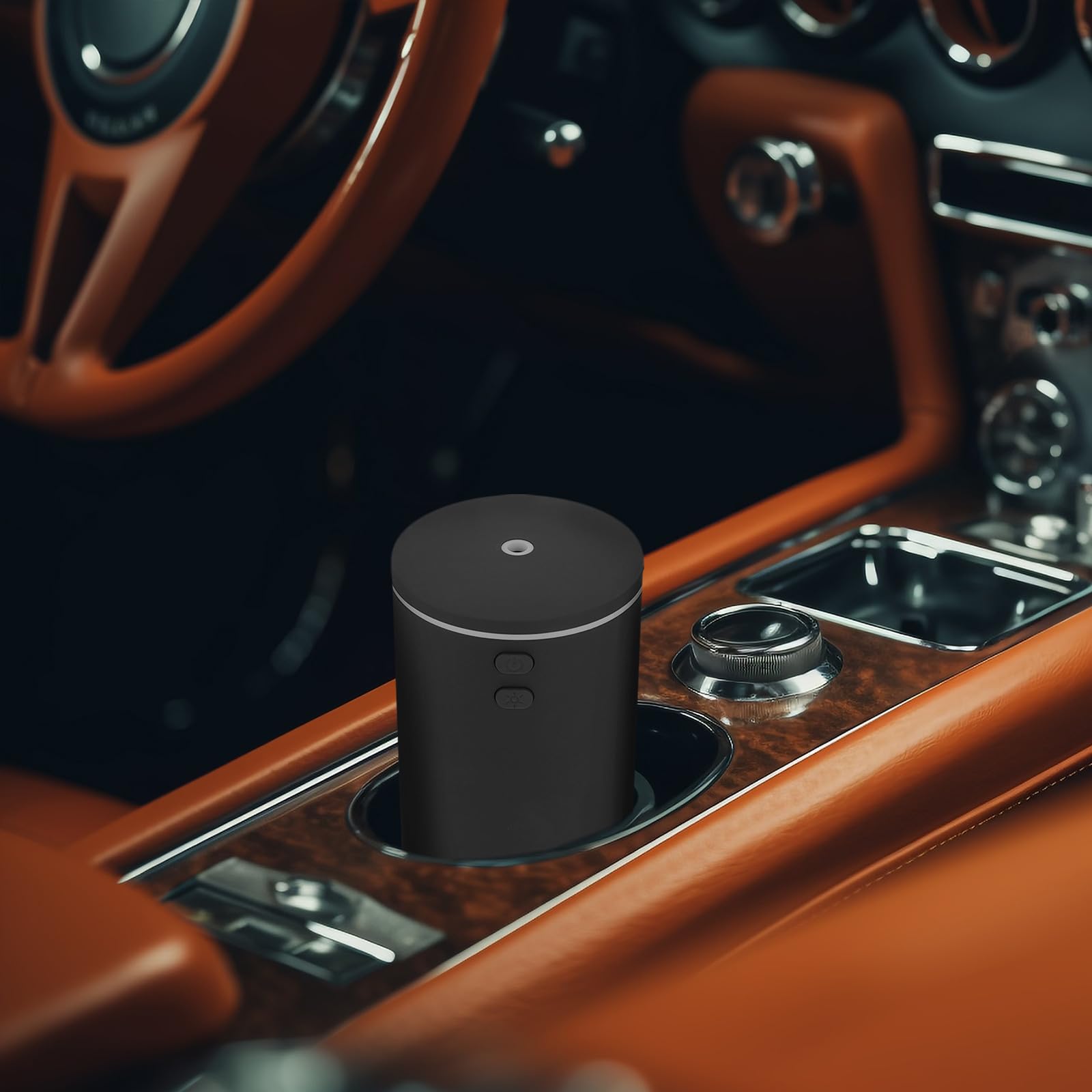KICHOUSE Mini Umidificatore USB per Auto e Casa Umidificatore ad Aria Fredda Portatile Luce Notturna Silenzioso per Pelle Idratata e Spazio Fresco