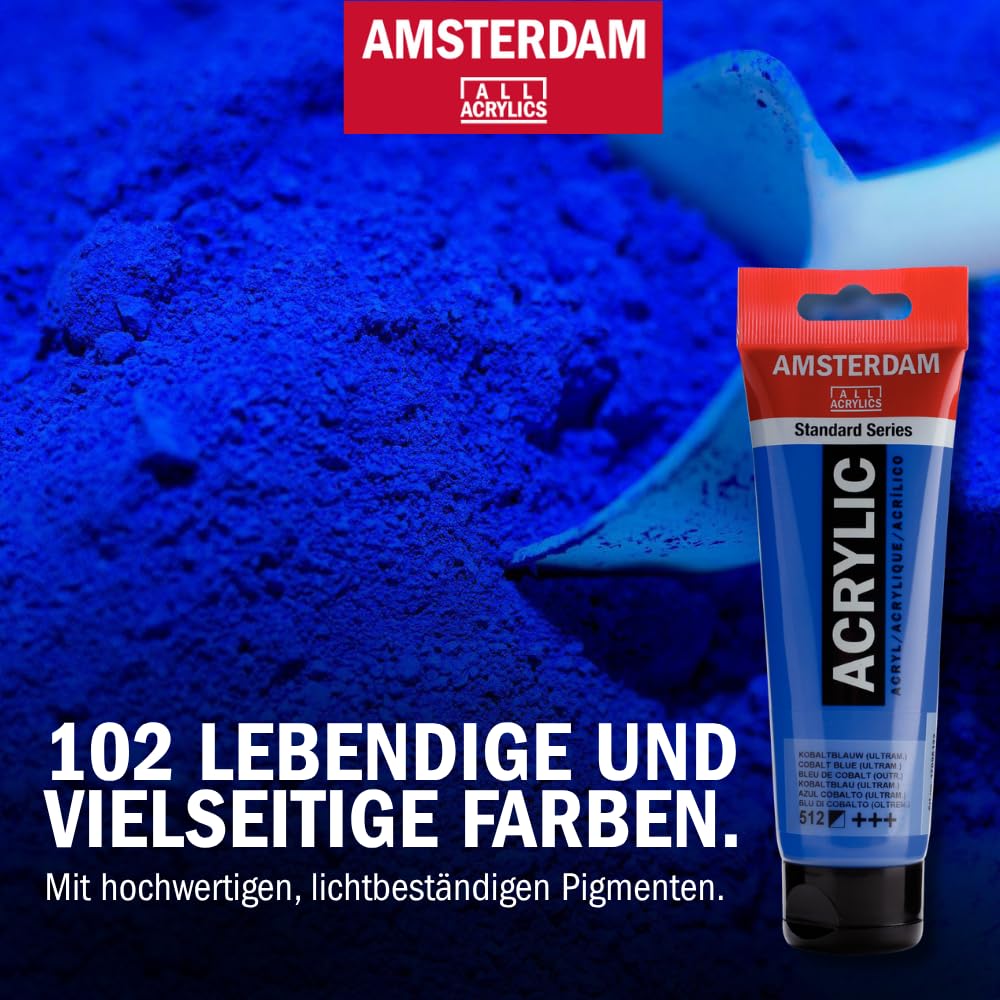 Amsterdam Standard Series Acrylfarbe Set 24 x 20 ml Pastellpalette lichtechte Pigmente wasserbasiert
