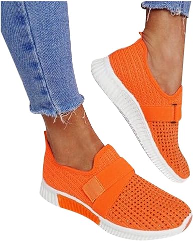 Amazon.com: Zapatos para mujer, tenis de malla para correr, zapatos  deportivos para mujer, zapatos de moda, zapatos para caminar, zapatos de  ocio, mocasines sin cordones : Ropa, Zapatos y Joyería