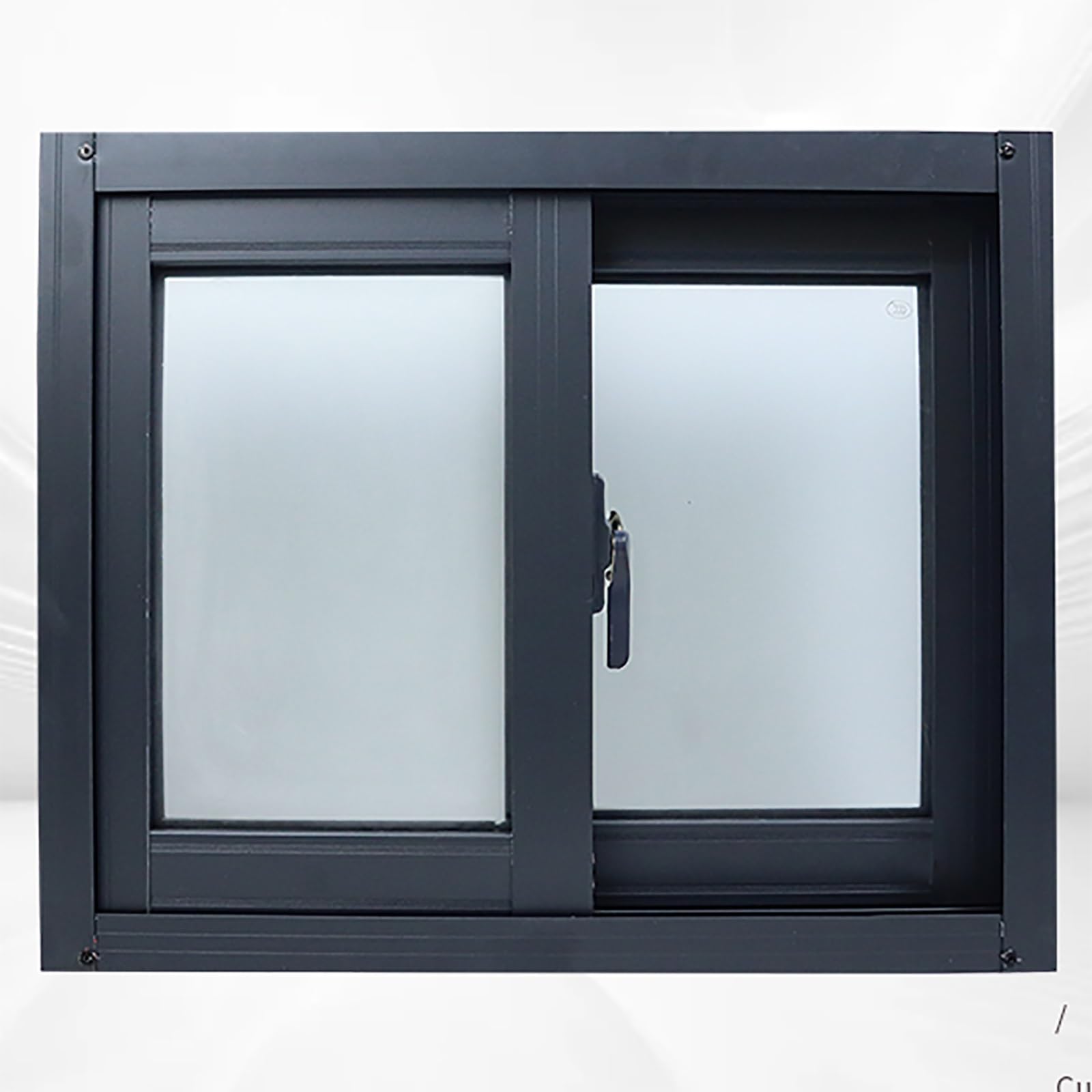 Ventana deslizante con mosquitera ideal para un baño iluminado y libre de humedad, 40x50 cm