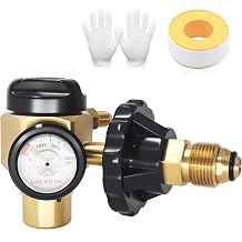 VN-500 Nitrogen Purge Control Valve Regulator with 500psi | Brass Nitrogen Purging Regulator for Leak Testing and Welding Protection