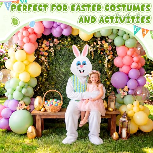 Shihanee Easter Bunny Mascot Costume Adult Easter Rabbit Costume Suit with Vest Headpiece Bunny Dress for Party Cosplay(XXL,Vest Bunny) by Shihanee - Used condition - Image 2
