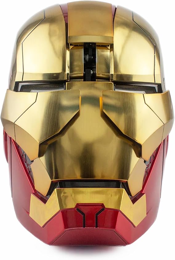 Helmet Man MK5 1:1 Cosplay Mask Electronic Open/Close Voice Control Adult Helmet Touch Sensor Red Gold