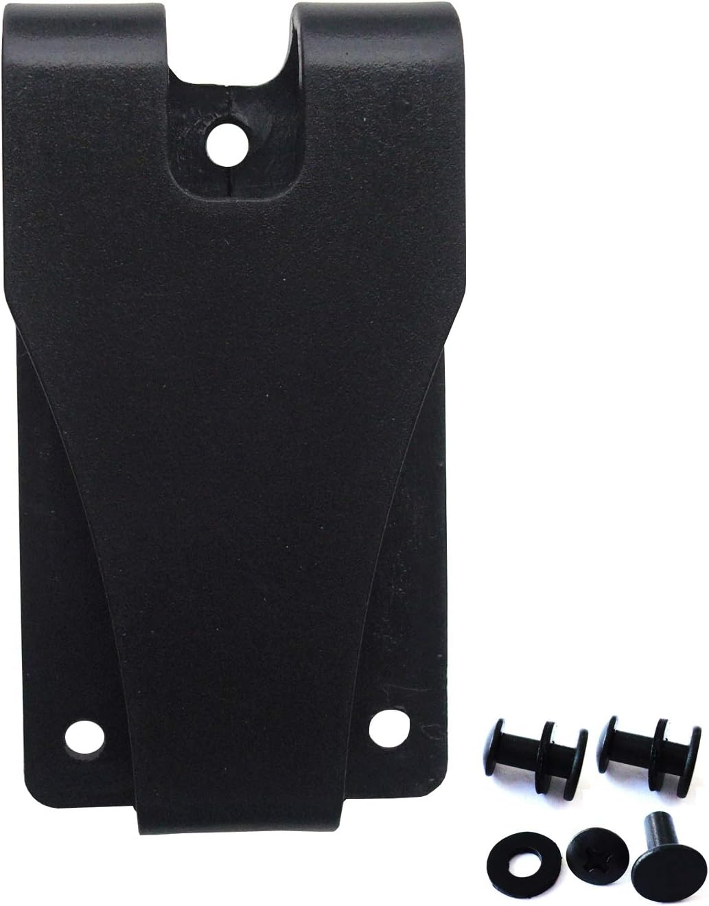 2 Sets Heavy Duty Kydex Leather Holster and Sheath Belt Loop Clips with Stainless Steel Chicago Screws