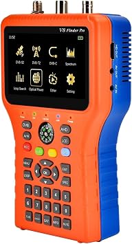 V8 Finder PRO 2 Satellite Signal Finder DVB-S2X/S2/S/T2/T/C AHD H.265 Meter Satellite for Adjusting Sat TV Dish