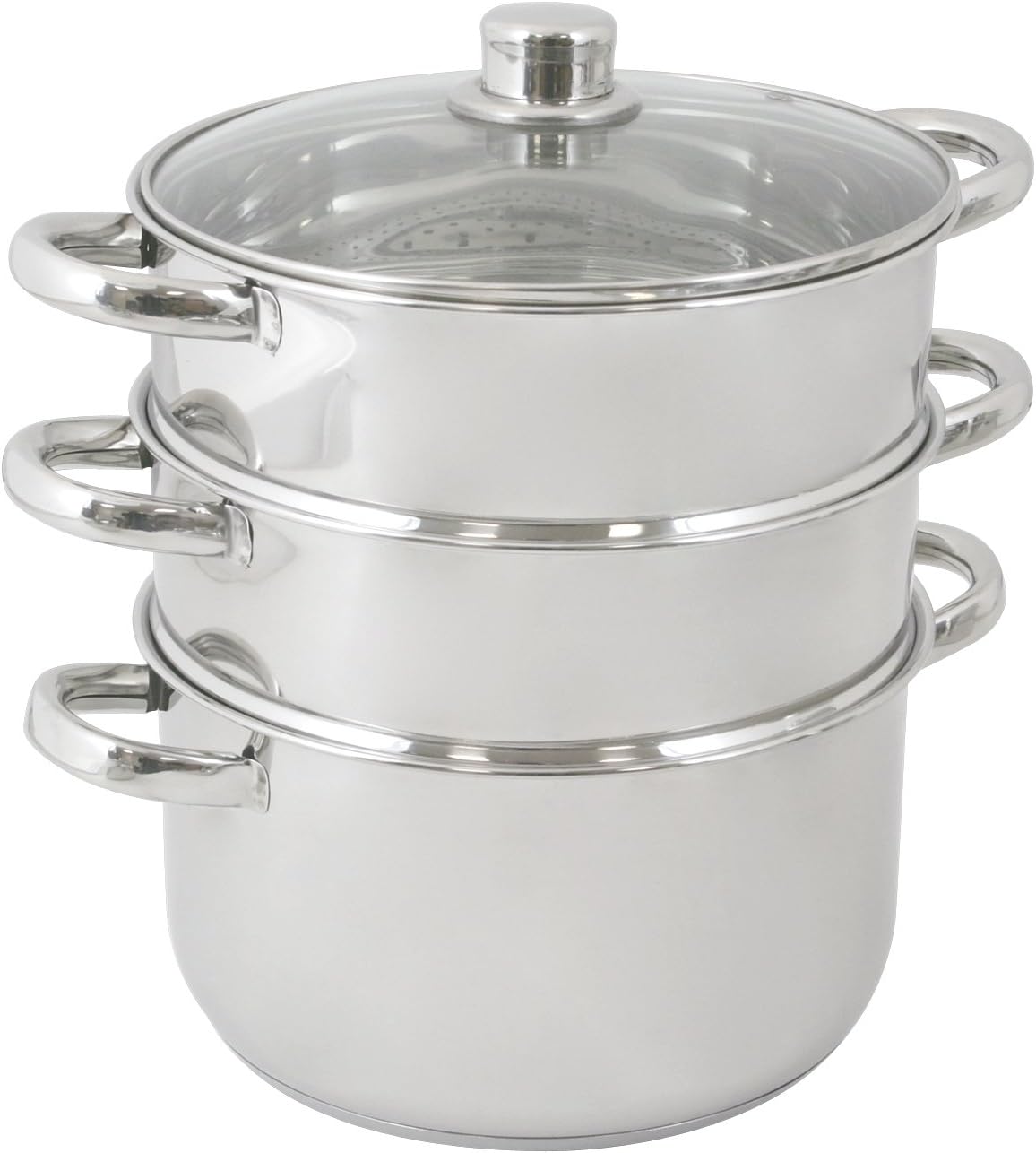 Vaporiera In Acciaio Inox A 5 Strati Con Manico 30 Cm Con - Foto 7