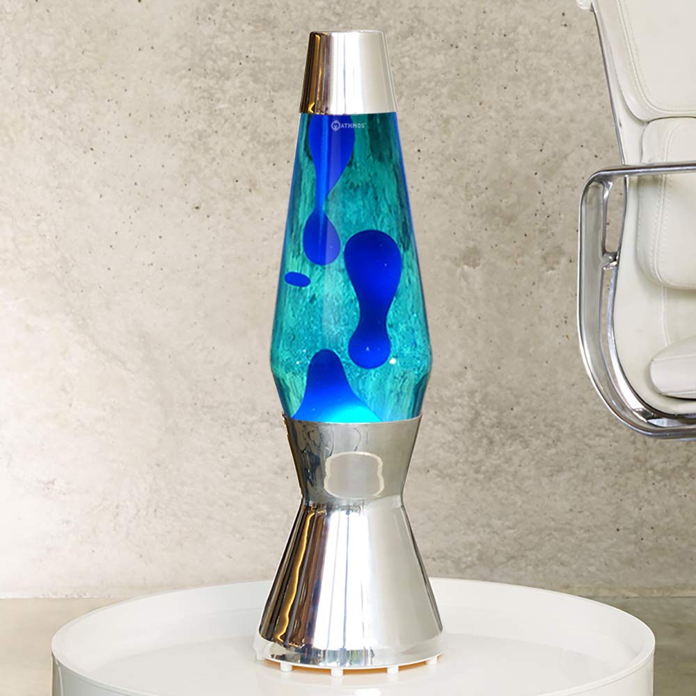 MATHMOS ラバランプ ホワイトボトル&ブルーボトル Blue Lava Lamps by Mathmos - Blue Light