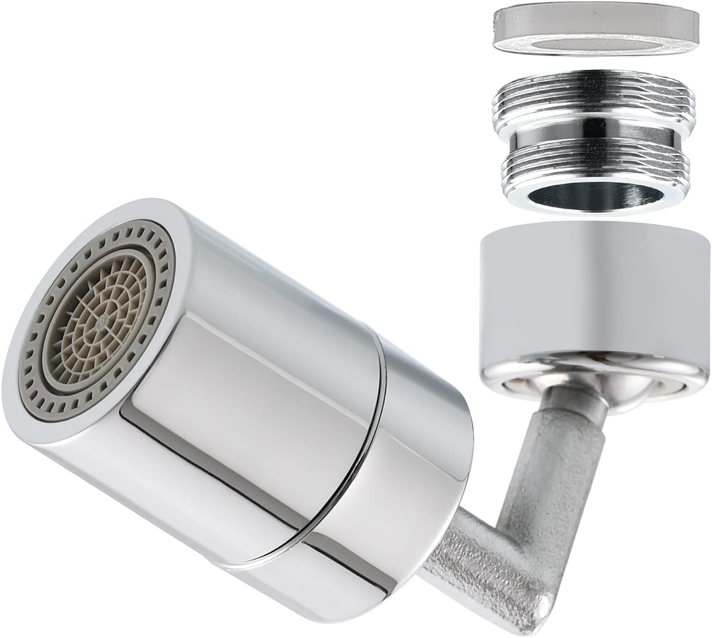 Kitchen Sink Faucet Aerator Solid Brass Big Angle Swivel