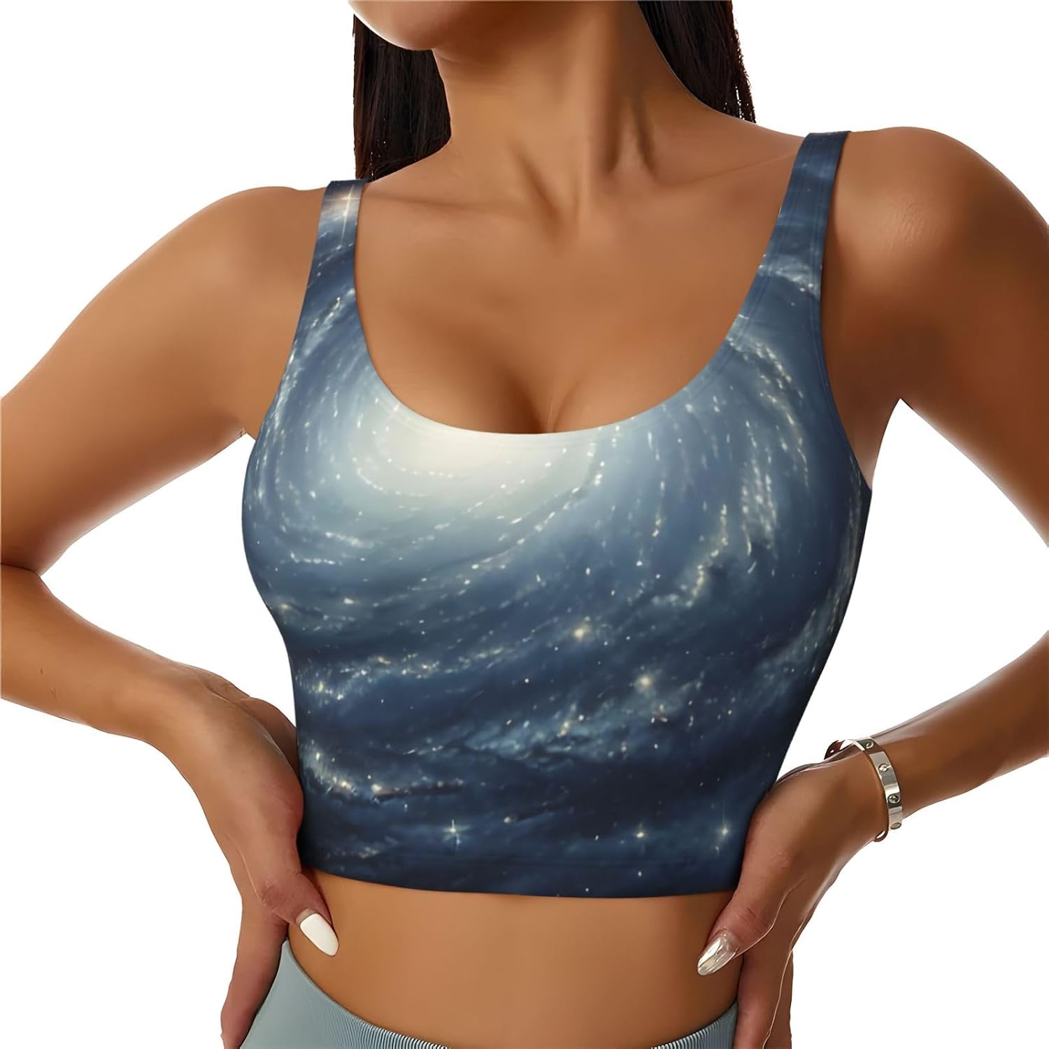 Women's Sports Vest DDCXZPP Beautiful Universe Printing Soft, Comfortable, Lightweight, and Breathable