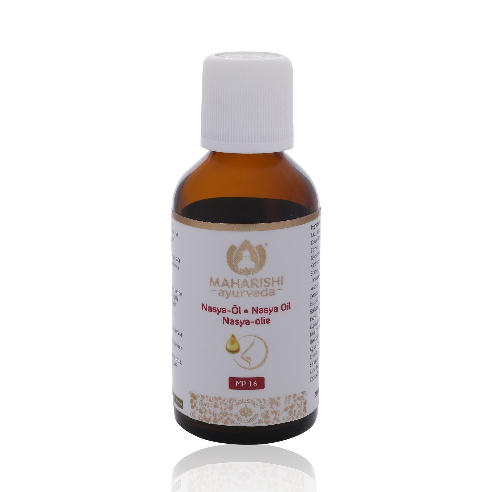 Maharishi Ayurveda Nasya-Öl | Ayurvedisches Nasenöl zur Pflege der Nasenhaut | Mit 25 Kräutern & Ölen | 50 ml | Schutz & Feuchtigkeit für empfindliche Nasenpartie | 1er Pack