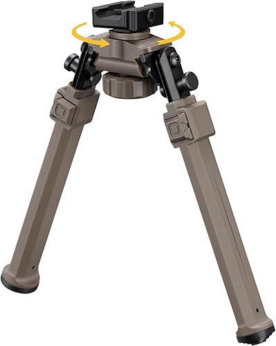 Vista 7 de CVLIFE Picatinny - Bípodes para rifles tácticos, bípodes de rifle táctico, rotación ajustable, inclinación de 360 grados, portátil, resistente