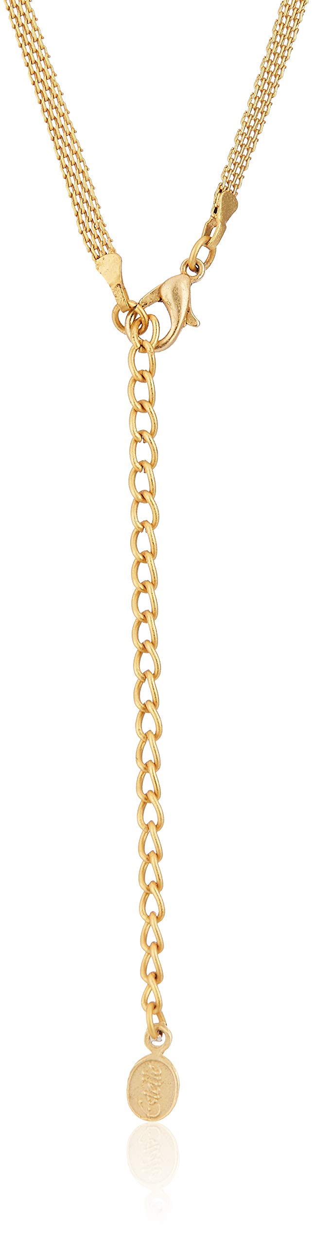 24Kt Flower Garland Necklace with Am. Diamonds