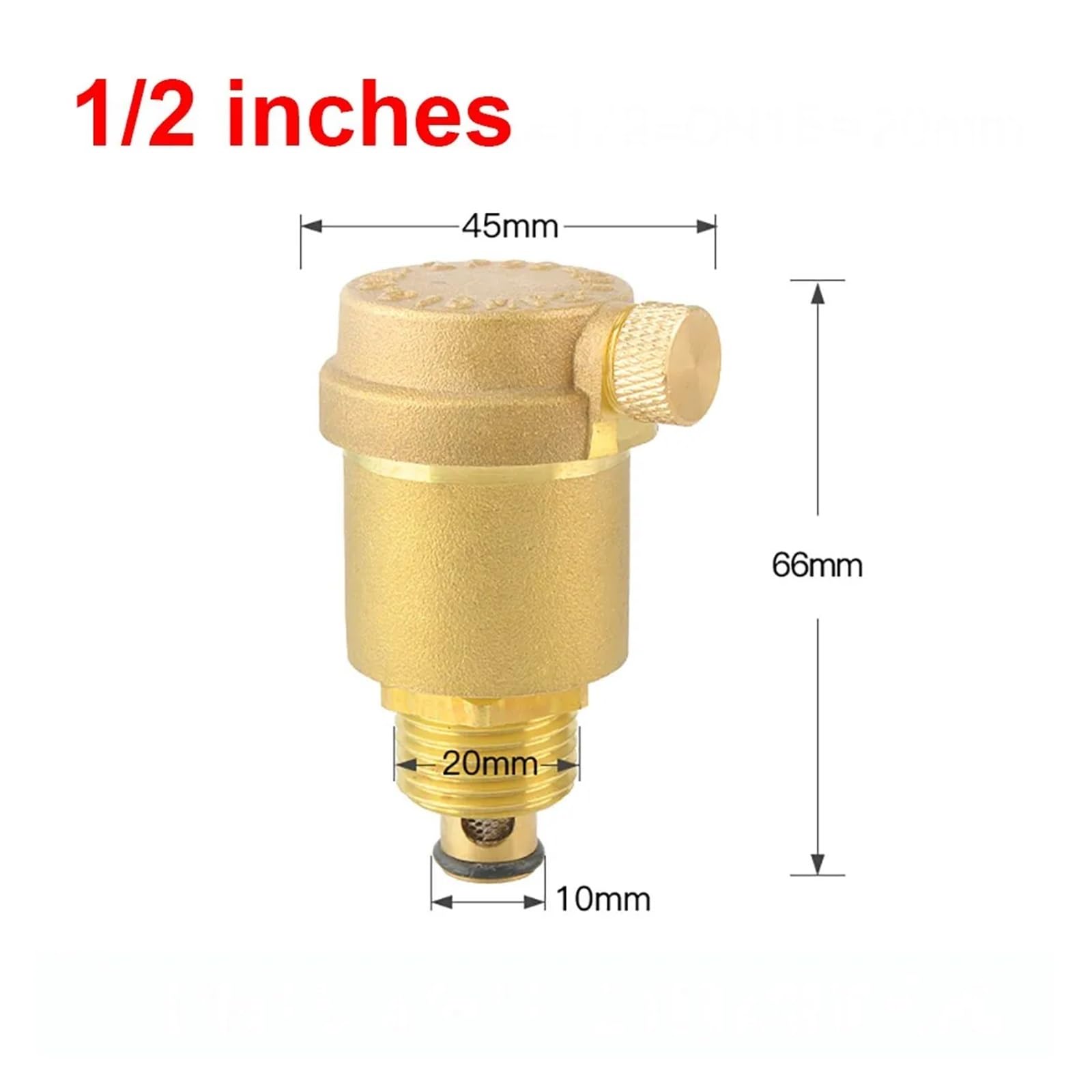 Válvula de ventilación automática de presión de Aire de latón Macho de 1/2", 3/4", 1", 1,2" y 1,5", válvula de Alivio de presión for Sistemas solares.(1.2 Inch)
