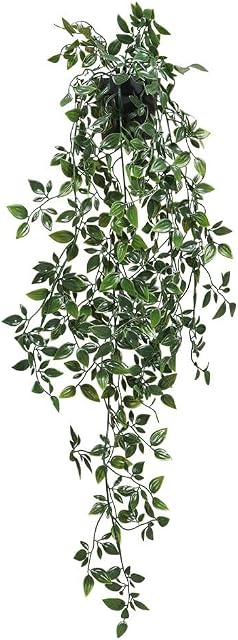 Doolitt Artificial Potted Plants, Hanging Plants Fake Potted Plants for Indoor Outdoor Decor (Green 1)