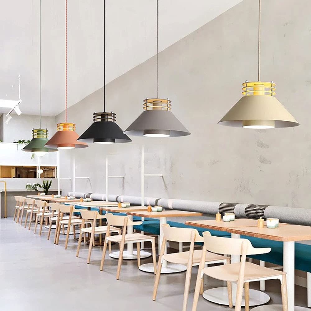 Lampa Wisząca Nowoczesna Latarnia Oświetlenie LED Gniazdo E27 Metalowy Klosz Minimalistyczna Przemysłowa Lampa Wisząca Sufitowa Do Wyspy Kuchennej, Stodoły, Jadalni, Salonu, Sypialni CSYSKV