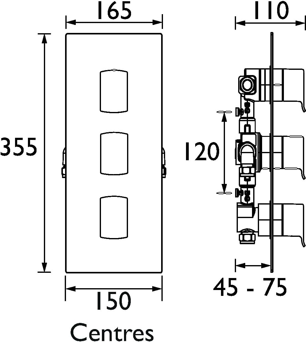 Blасk Frіdау - 40% оƒƒ Bristan DSC SHC3DIV C Descent Concealed Dual Control Valve and Diverter Plus Stopcock, Chrome, Three Outlet, Two on 🛒 Flаѕh Sаlе Bristan DSC SHC3DIV C Descent Concealed Dual Control Valve and Diverter Plus Stopcock, Chrome, Three Outlet, Two on