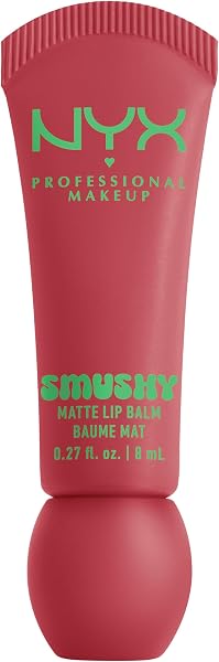 NYX Professional Makeup Lip Balm, matte, aufbaubare Farbe, angenehmes Tragegefühl, einzigartiger, süßer Duft, Smushy Matte Lip Balm, Snuggle SZN - 1