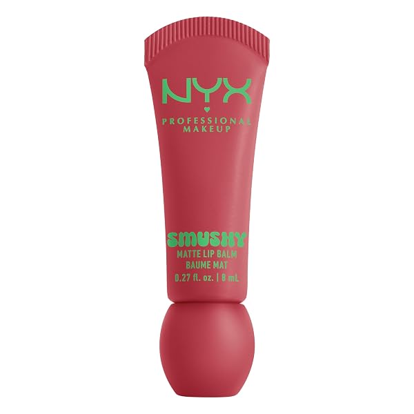 NYX Professional Makeup Smushy Matte Lip Balm, Soft Diffused Color, Matte Finish, Snuggle SZN